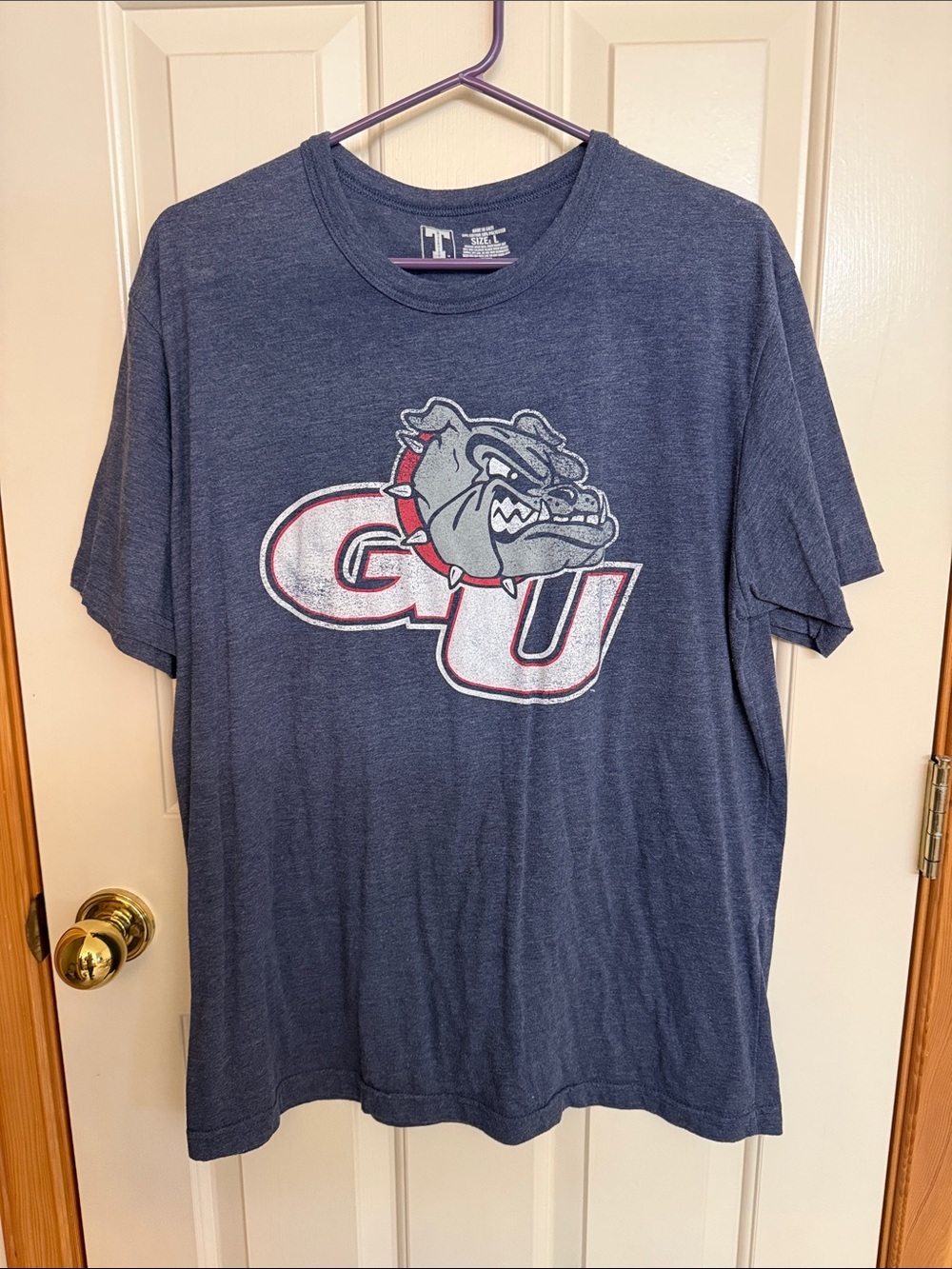 Men's Navy Blue Bulldogs Graphic Short-Sleeve Tee